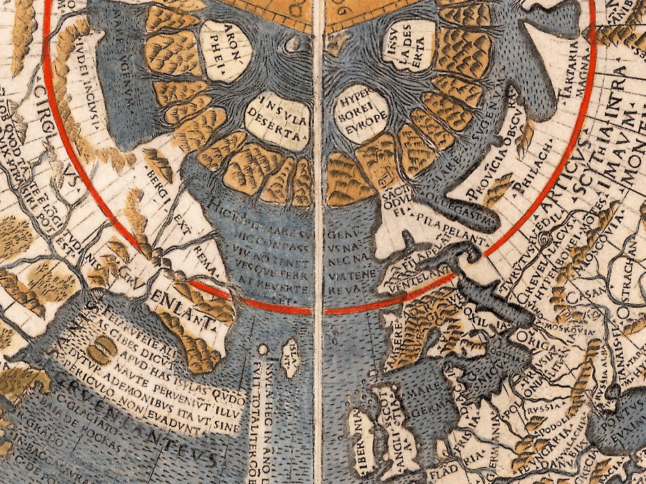 Ruysch Map 1507. Famous map of the world earliest depiction Etsy