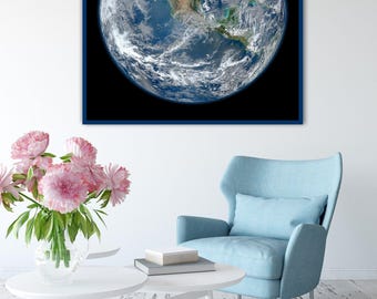 The Blue Marble Earth Photo - Iconic View of Earth from Space, NASA Mission Print