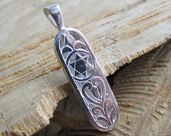 cadeau juif, bijoux israéliens, pendentif Mezuzah, collier Mezuzah, argent sterling 925, collier hébreu, collier judaica, charme mezuzah