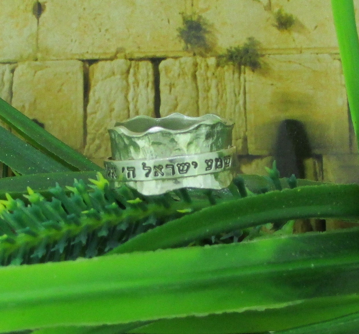 Unique Israeli Rings Hebrew Engraved Ring, Shema Israel Ring, Rotating Ring, Jewish Wedding ...