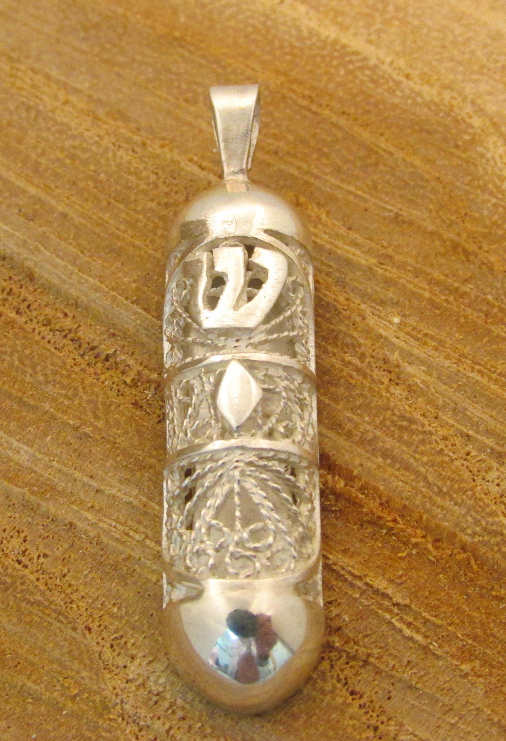 Jewish gift israeli jewelry Mezuzah pendant Mezuzah | Etsy