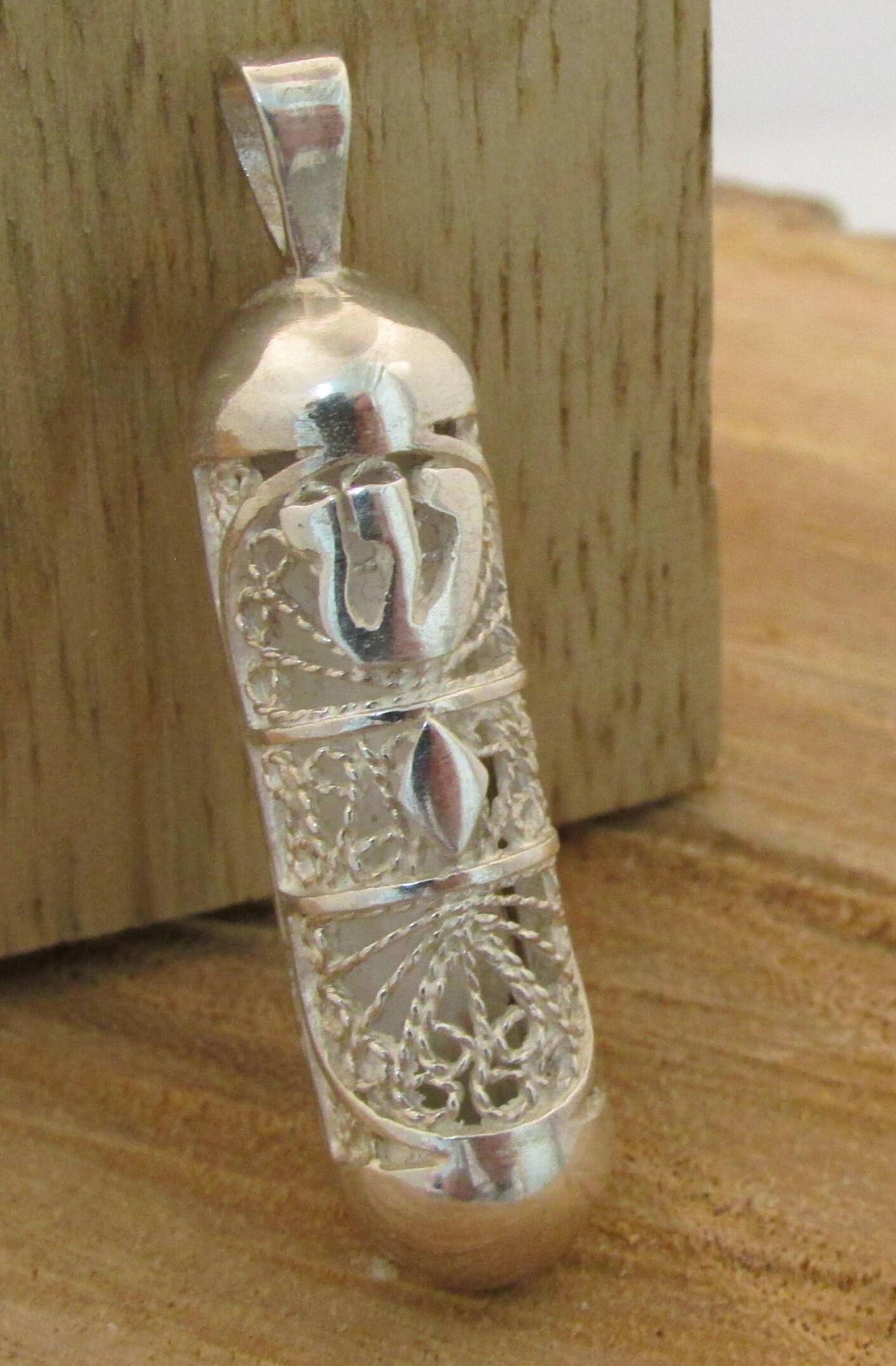 Jewish gift israeli jewelry Mezuzah pendant Mezuzah | Etsy