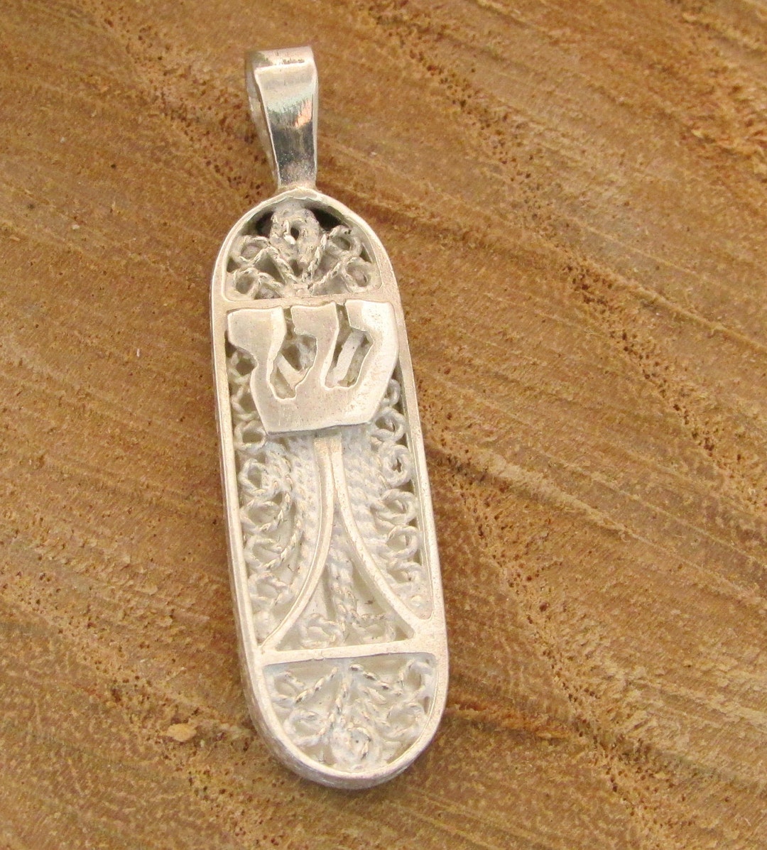 Jewish Gift, Israeli Jewelry, Mezuzah Pendant, Mezuzah Necklace