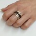 Beautiful Spinner Ring Black Ceramic Ring 925 Sterling - Etsy