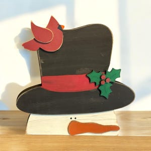 Primitive Snowman Head | Christmas Decor | Winter Decor