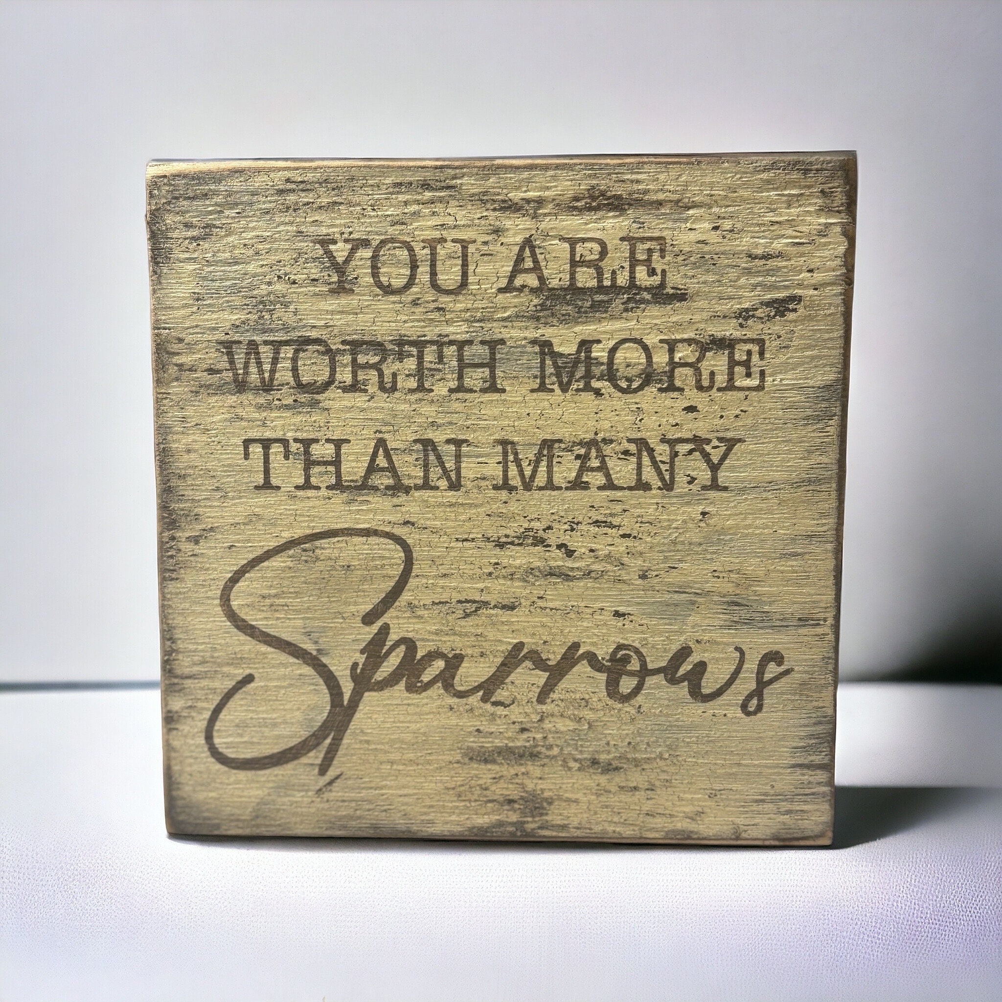 Matthew 10:31 | Set of Sparrows on Stand | You Are Worth More Than Many ...