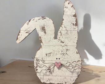 Rustic Easter Shiplap Bunny Head | Spring Decor | Easter Decor