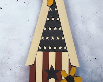 Patriotic Bird House | Americana Decor | Patriotic Decor