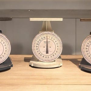 Faux Vintage Mini Kitchen Scale | Rustic Farmhouse Decor | Kitchen Decor