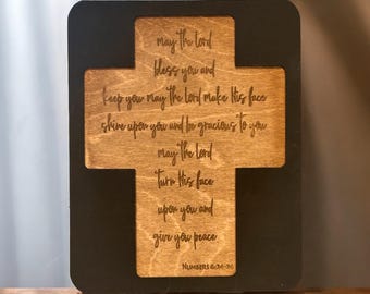 Numbers 6:24-26 | May The LORD Bless You and Keep You | Bible Verse | Farmhouse Frame