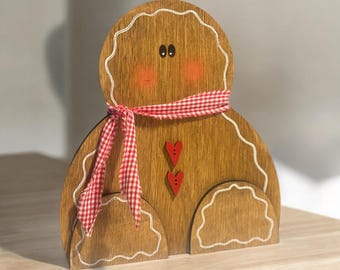 Sitting Gingerbread Man | Christmas Decor