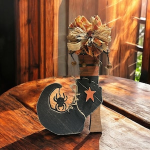 Primitive Farmhouse Witch Boot | Halloween Decor | Harvest Decor | Fall Decor