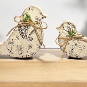 Set of Freestanding Birds | Spring Decor | Easter Decor