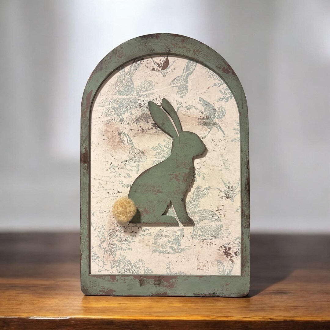 Bunny Rabbits Arched Frame | Easter Decor - Etsy