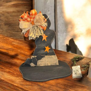 Primitive Farmhouse Witch Hat | Halloween Decor | Harvest Decor | Fall Decor