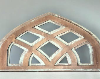 Arched Half Window | Faux Vintage Window