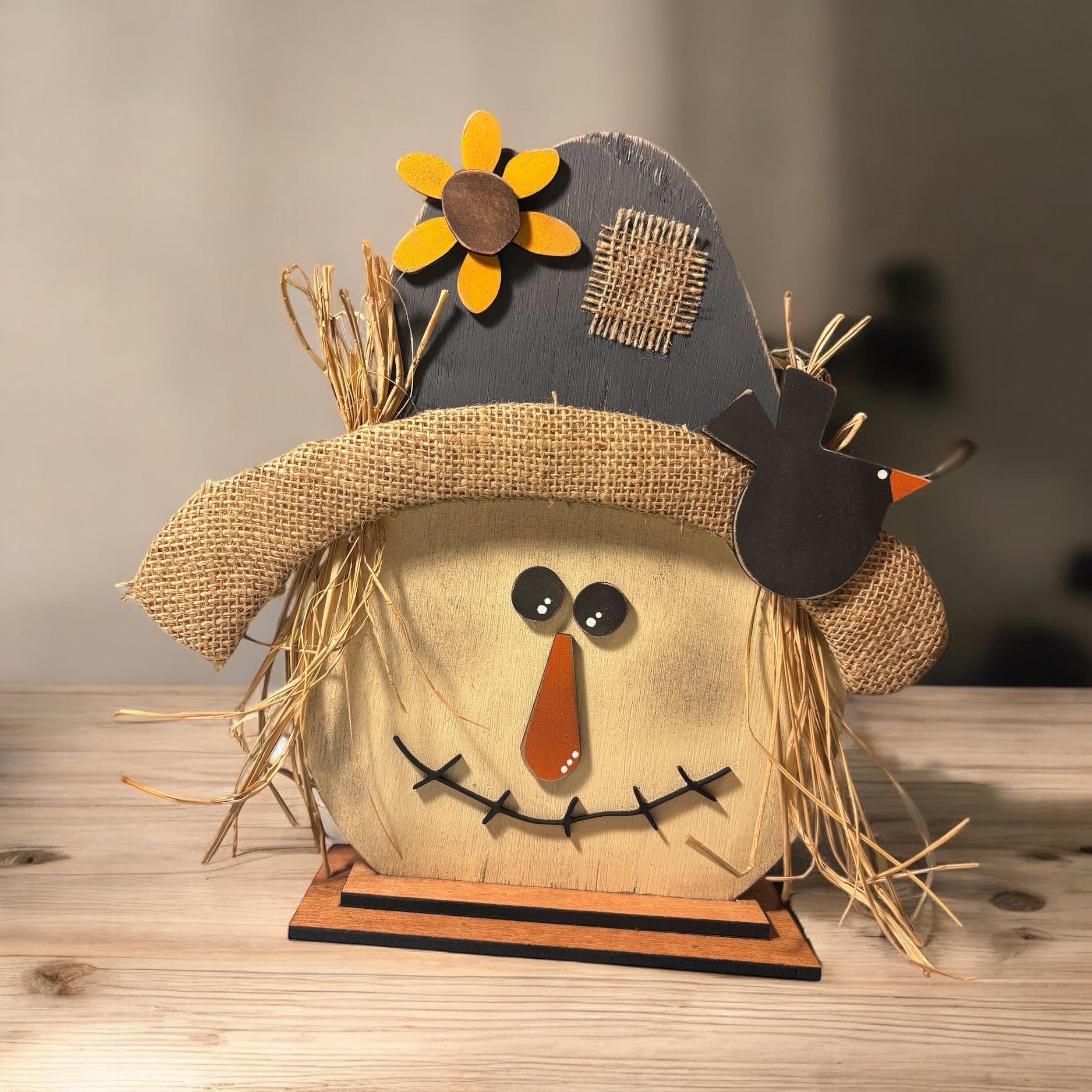 Rustic Farmhouse Scarecrow Head | Harvest Decor | Fall Decor