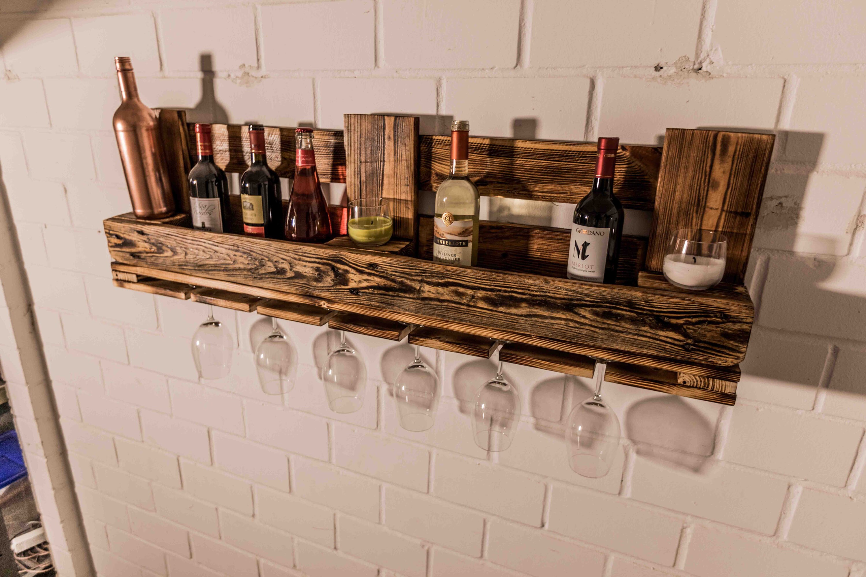 Weinregal paletten Palettenregal Upcycling Weinregal | Etsy