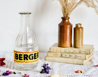 Bouteille d’eau Français Berger Carafe, pichet en verre, Vase en verre, Vase Vintage, Casanis bouteille, Carafe Pernod, Pastis Carafe, bouteille d’eau