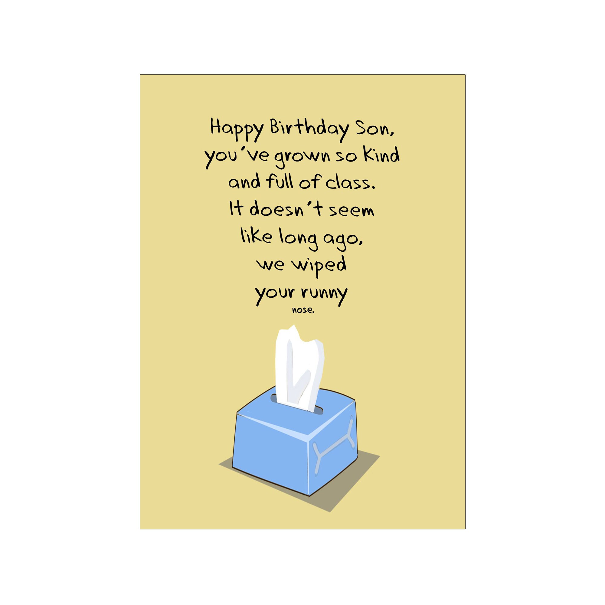 Happy Birthday Son Funny Quotes Son Birthday Card Rude Funny Birthday Greetings Card | Etsy Hong Kong