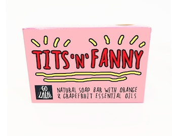 Tits 'n' Fanny Award-Winning Soap | Orange Grapefruit | Novelty Soap | Vegan | Christmas Gift For Her | mother's day
