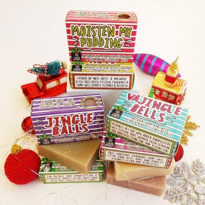 Cracking Nuts Christmas Soap Award-Winning Funny Gift Novelty Soap Vegan Gift For Her Cinammon & Cedarwood image 7