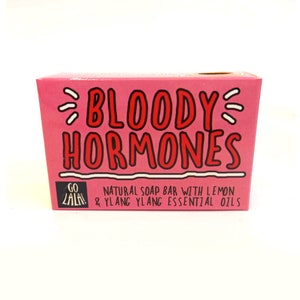 Bloody Hormones - Award-Winning Novelty Soap | Lemon & Ylang Ylang | Gift for Her | Funny Gift | mother's day | gift for mum | Secret Santa