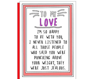 Valentine card punching