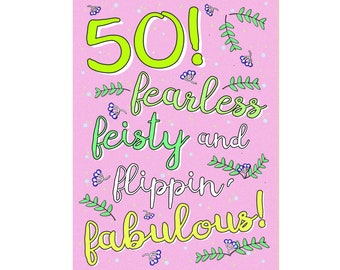 50 card | Birthday card | Funny Birthday card  Card | 50th | foirty | fiftieth