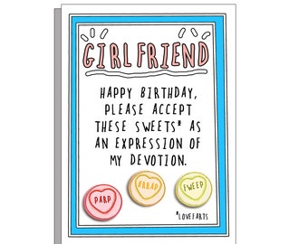 Girlfriend Love Farts Birthday Card