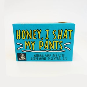 Honey I Shat My Pants Award-Winning Soap | Novelty Gift | Funny Christmas Gift for Him | Peppermint | Stocking Filler | Secret Santa