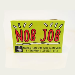 Nob Job Soap | Funny Gift | Novelty Soap | Vegan | Christmas Gift For Him | Cedarwood | Stocking Filler | Secret Santa