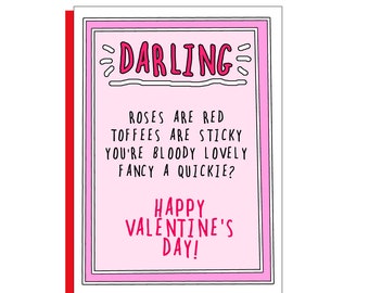 Darling Valentine card quickie