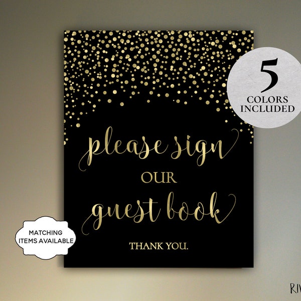 Guest Book Poster Etsy