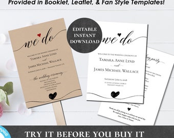 booklet program etsy