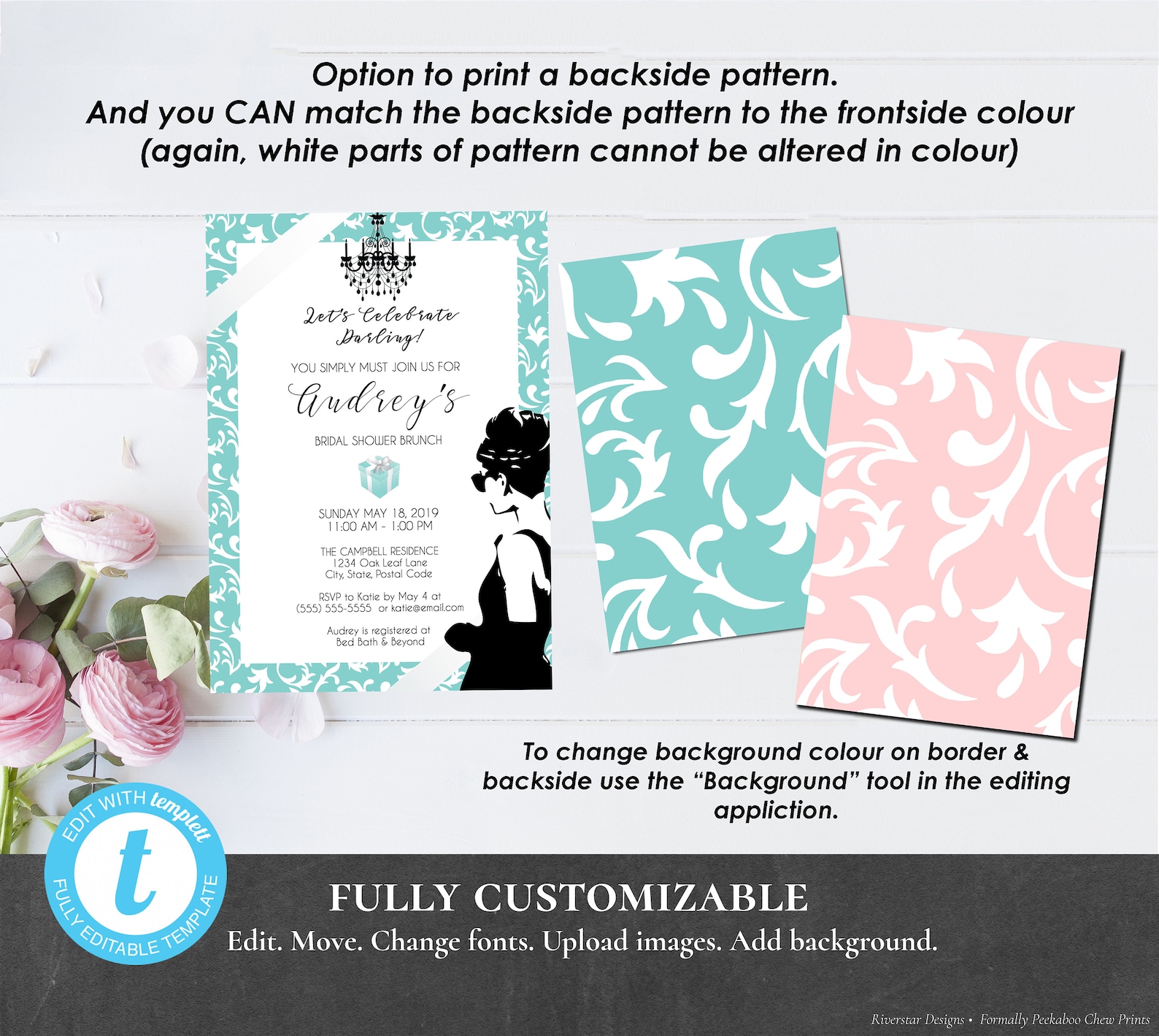 Breakfast at Tiffany's Invitation Printable Editable - Etsy