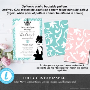Breakfast at Tiffany's Invitation Printable Editable Bridal Shower Baby ...