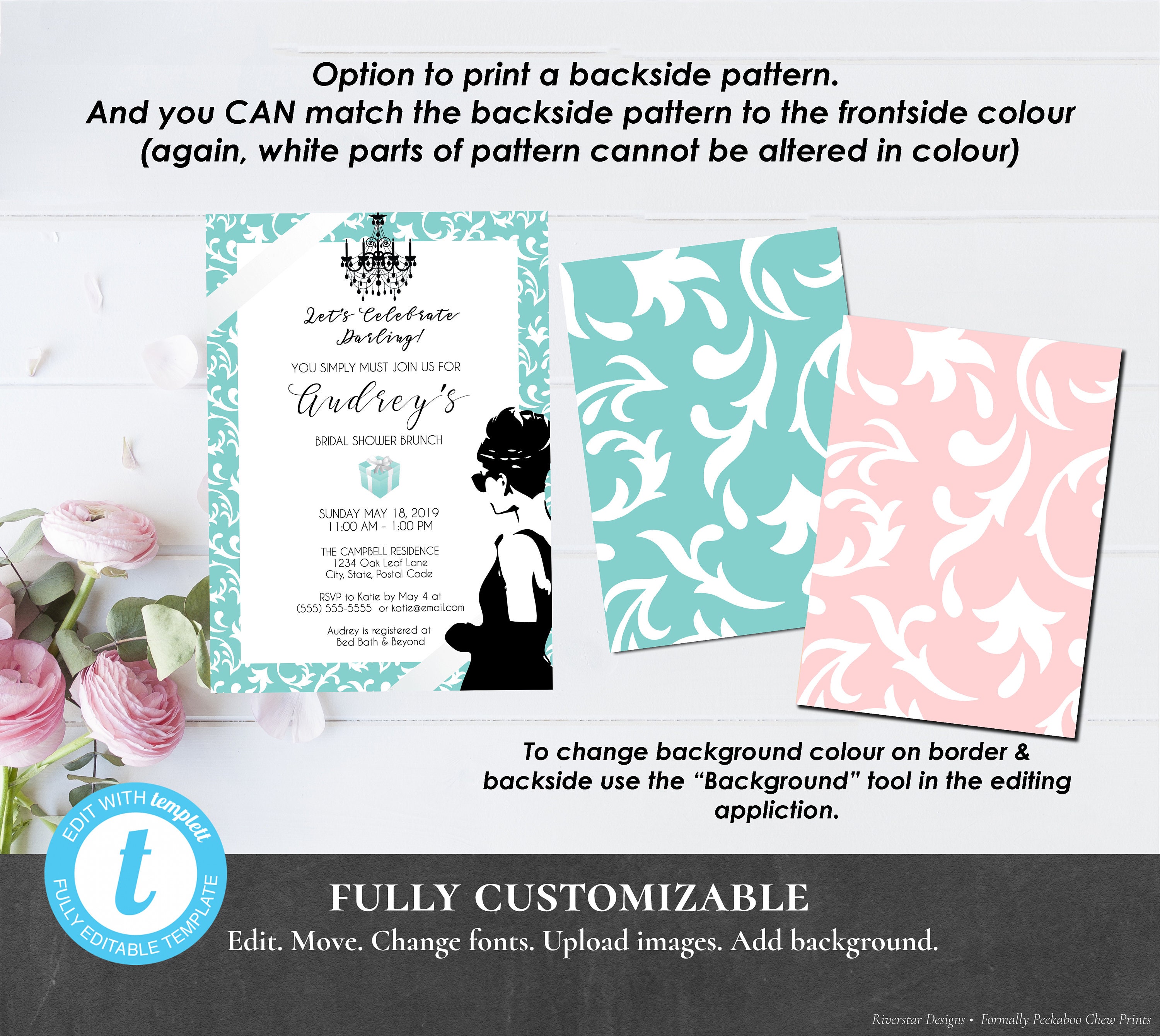 Breakfast at Tiffany's Invitation Printable Editable - Etsy Australia
