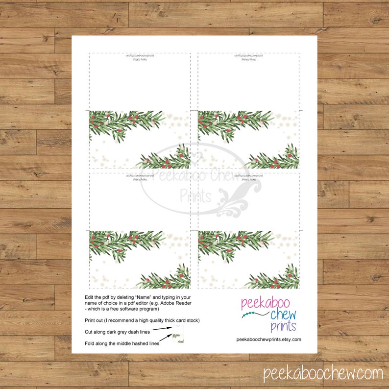 printable-christmas-dinner-place-cards-digital-instant-etsy