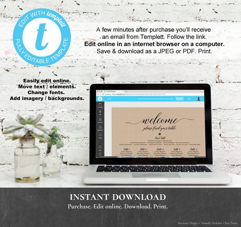 Wedding table assignment app image