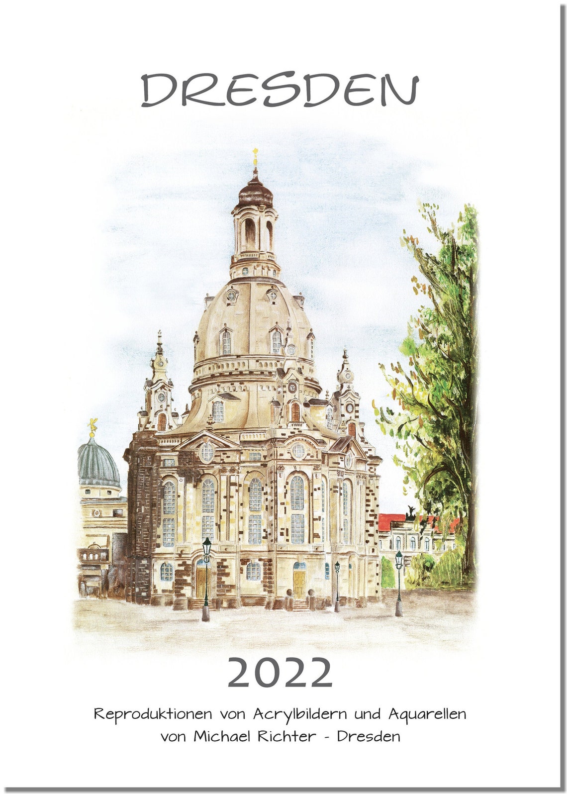 Dresden Weihnachtskonzerte 2022 Calendar Dresden 2022 color the most beautiful Dresden Etsy