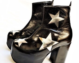 Platform sales star boots