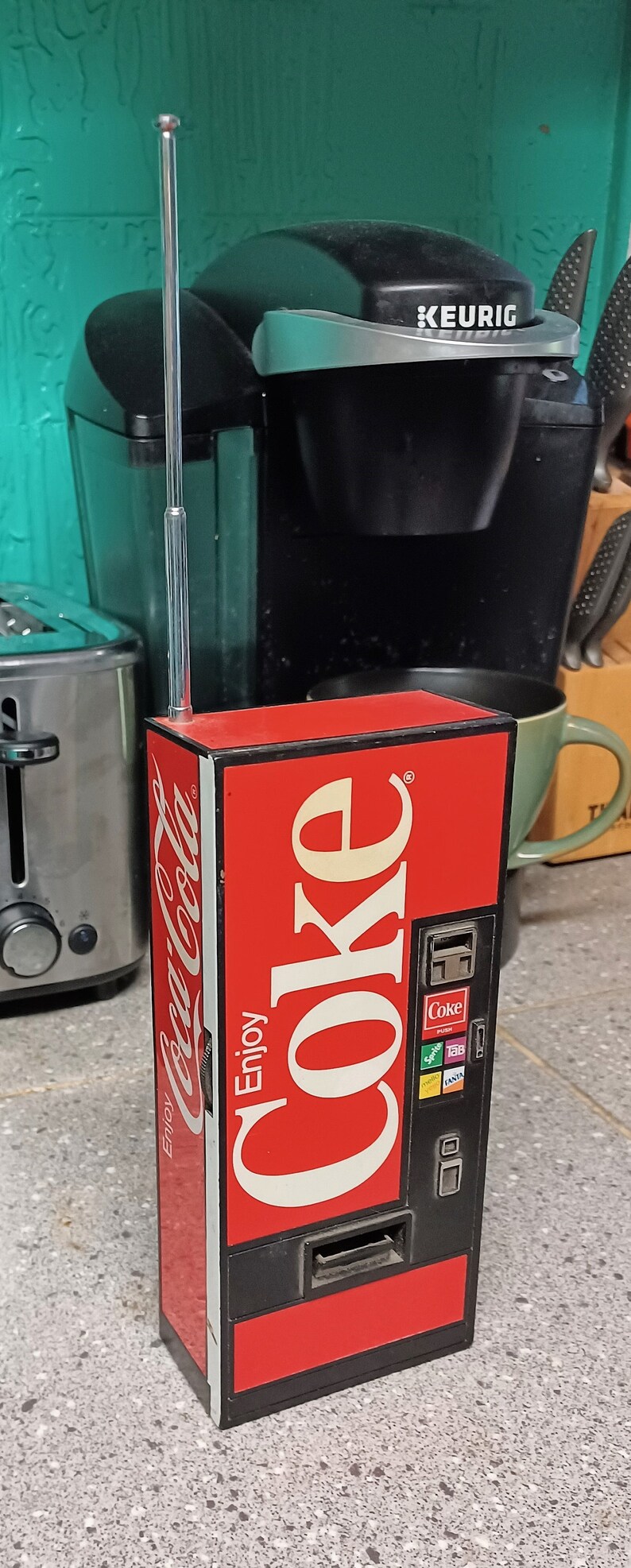 1982 Vintage COKE Coca Cola Novelty Vending Machine AM/FM Etsy UK