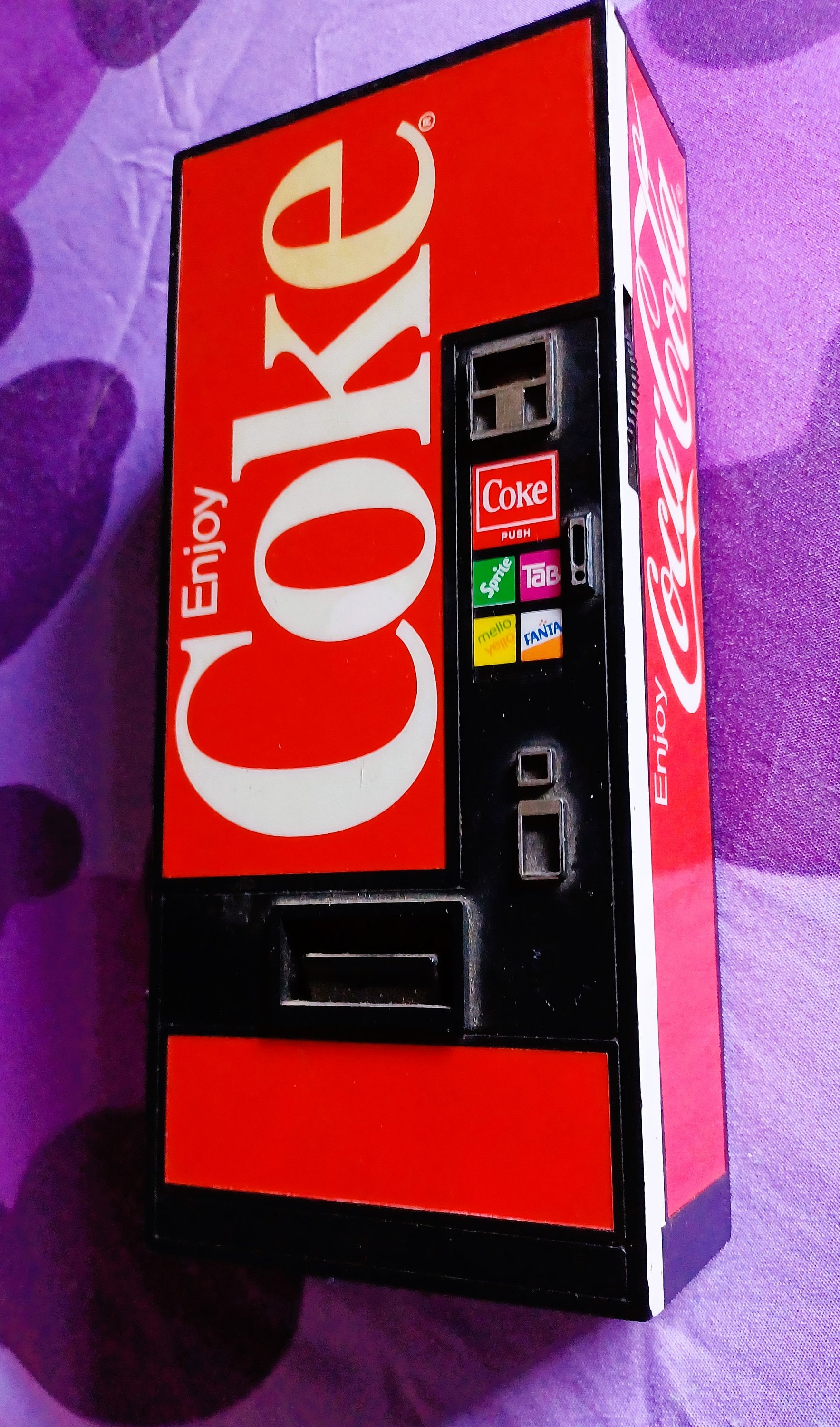 1982 Vintage COKE Coca Cola Novelty Vending Machine AM/FM Etsy