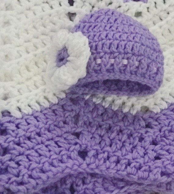 Baby blanket and hat set/you choose