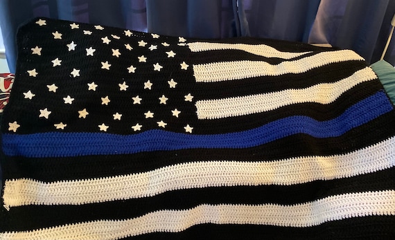 Blue line blanket (other colors available)