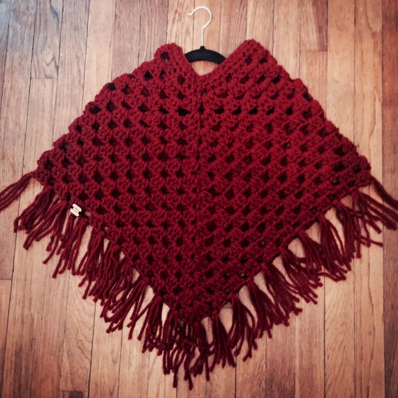 Custom child sized poncho  you choose color
