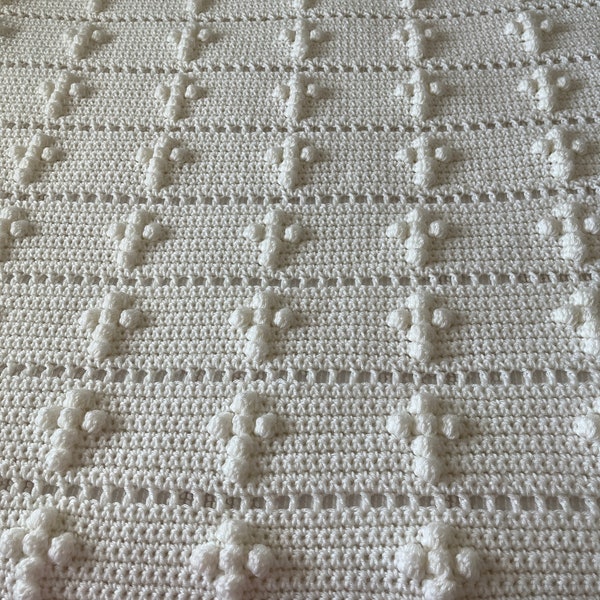 Crosses Crochet Throw