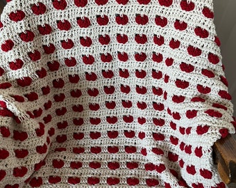 Red Heart Crochet Throw