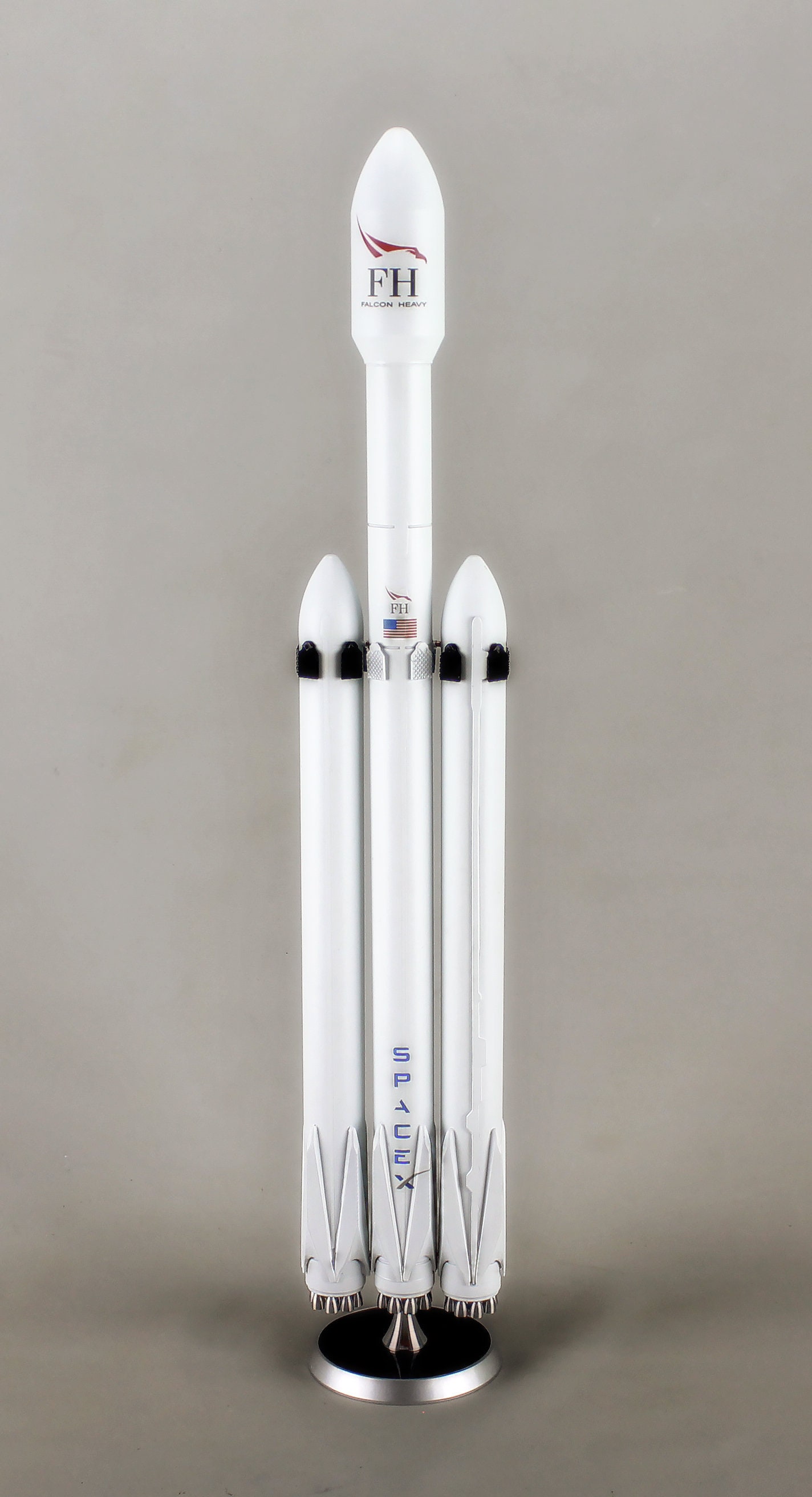 1144 Scale model SpaceX rocket Falcon Heavy made of metal Etsy
